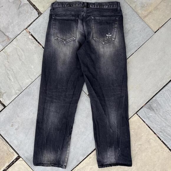 Supreme Japanese Selvedge Denim Loose Fit Black Jeans - Picture 5 of 8